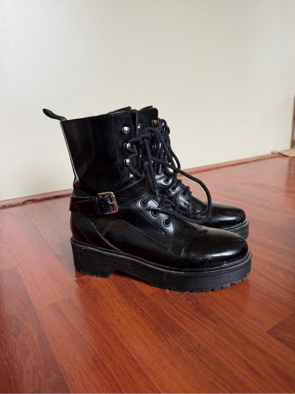 Maje Platform leather Boots